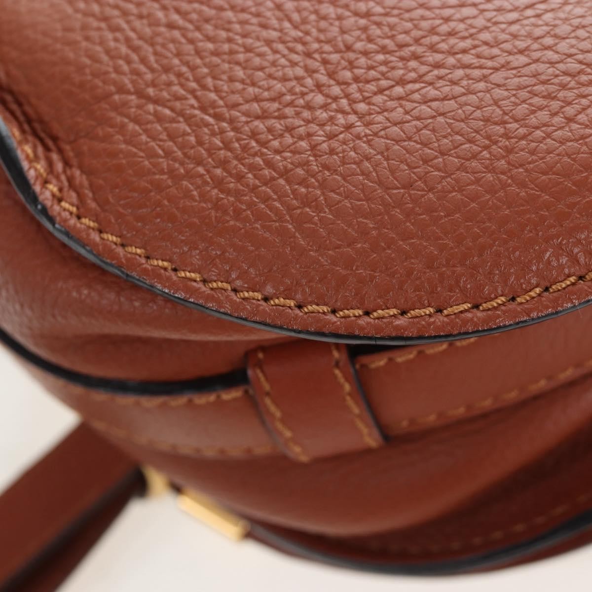 Chloe Marcie Leather Brown Leather Crossbody Bag Bag (Pre-Owned)