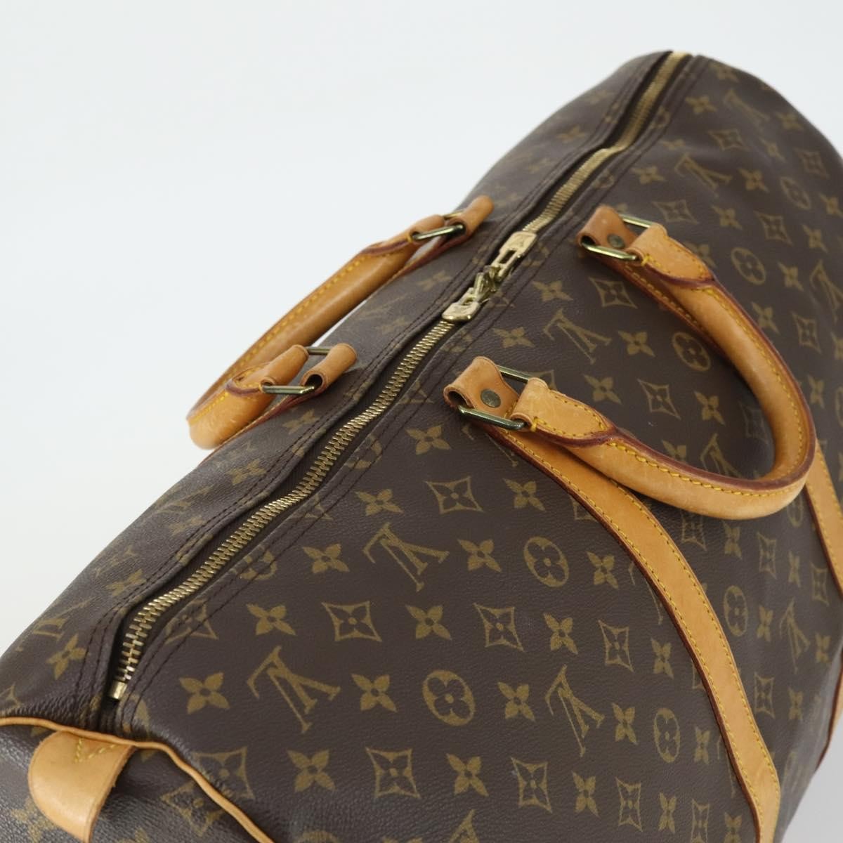 Louis Vuitton Keepall Monogram Canvas Brown Canvas Travel Bag Bag (Pre-Owned)