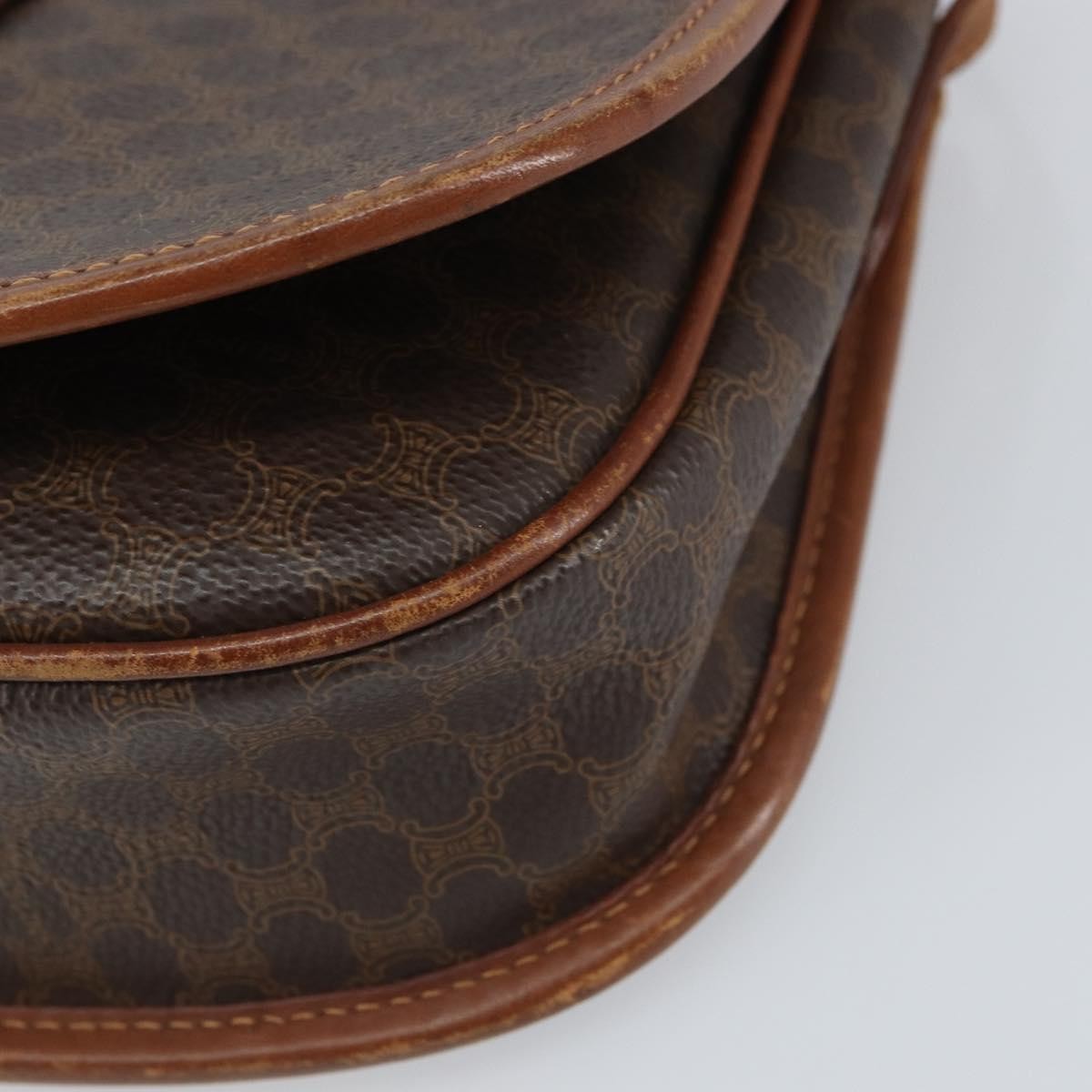 Celine Vintage Macadam Canvas Brown Canvas Backpack Bag (Pre-Owned)