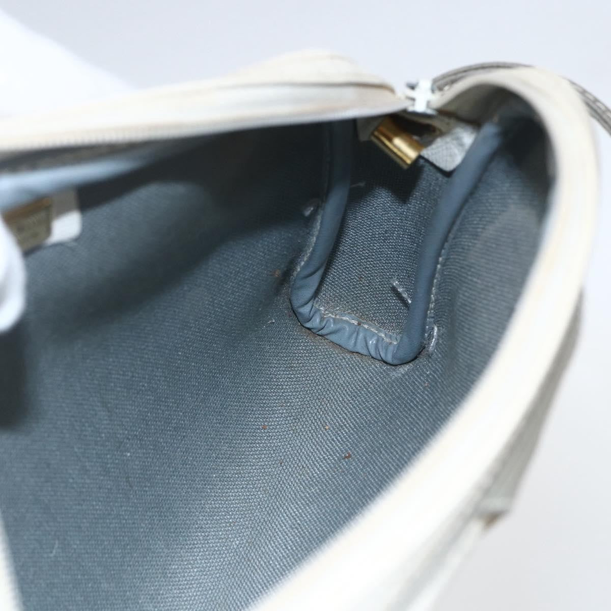 Christian Dior Vintage Honeycomb Canvas And Leather White Canvas Shoulder Bag Bag (Pre-Owned)