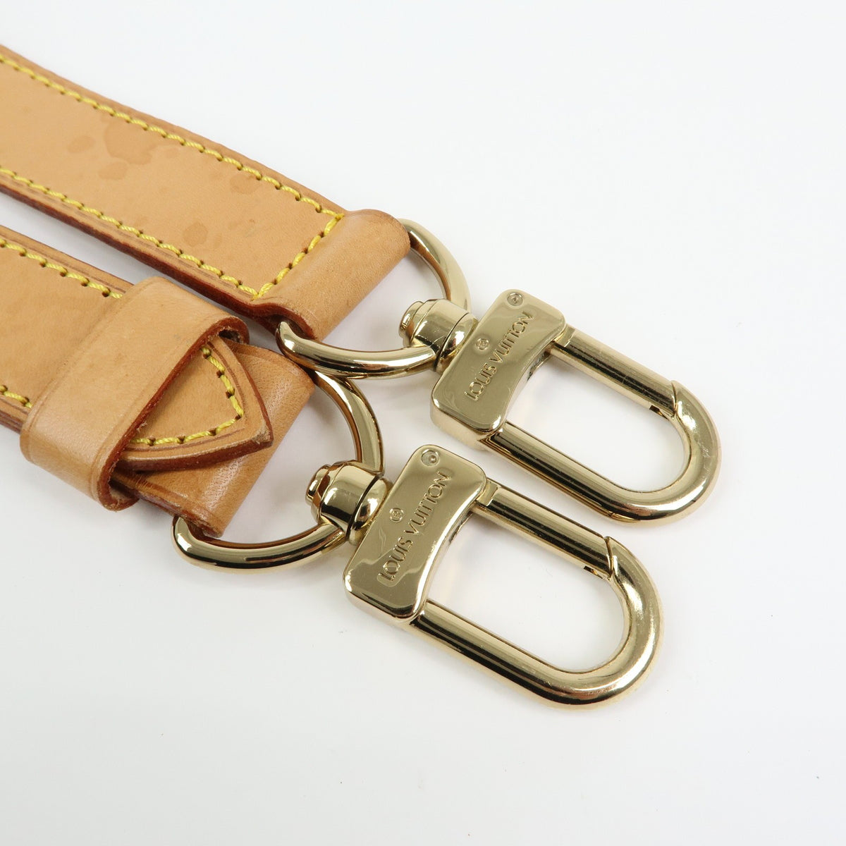 Louis Vuitton Adjustable Shoulder Strap Vachetta Leather Beige Leather Straps Accessory (Pre-Owned)