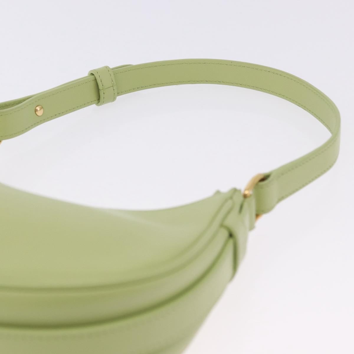 Celine Ava Leather Green Leather Handbag (Pre-Owned)