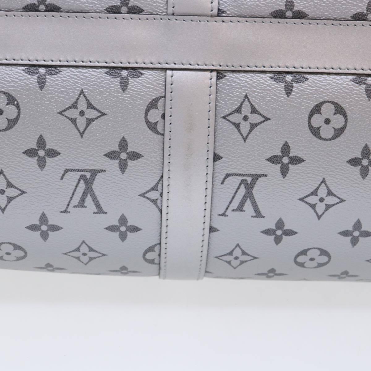 Louis Vuitton Keepall Bandouliere Monogram Eclipse Split Canvas Black Canvas Bag (Pre-Owned)