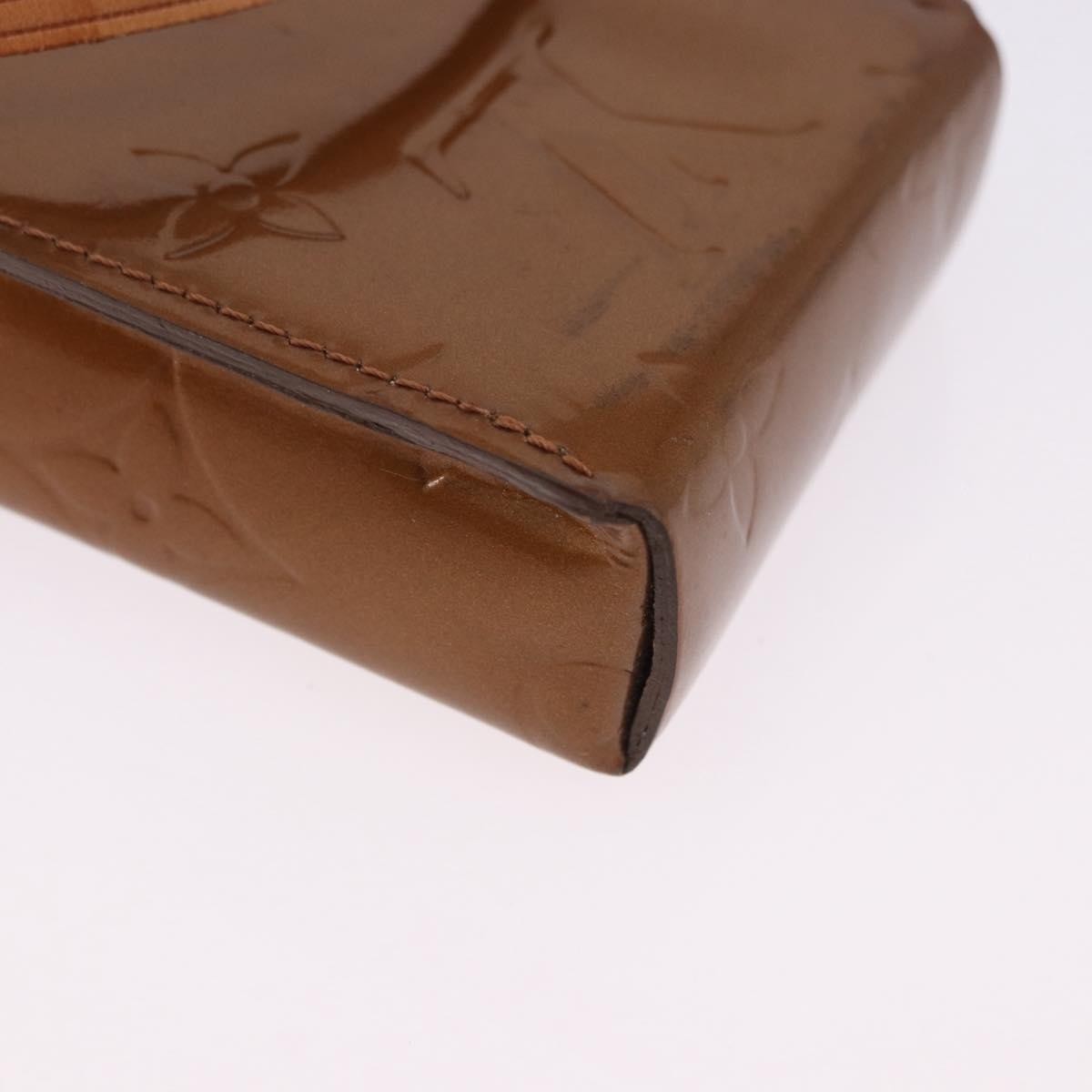 Louis Vuitton Walker Monogram Vernis Brown Patent_Leather Wallets Accessory (Pre-Owned)