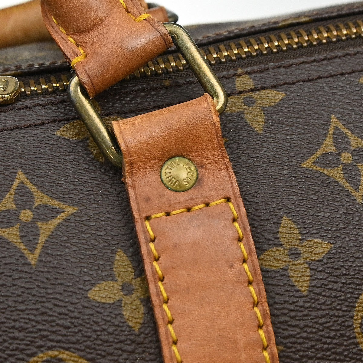 Louis Vuitton Keepall Monogram Brown Canvas Travel Bag Bag (Pre-Owned)