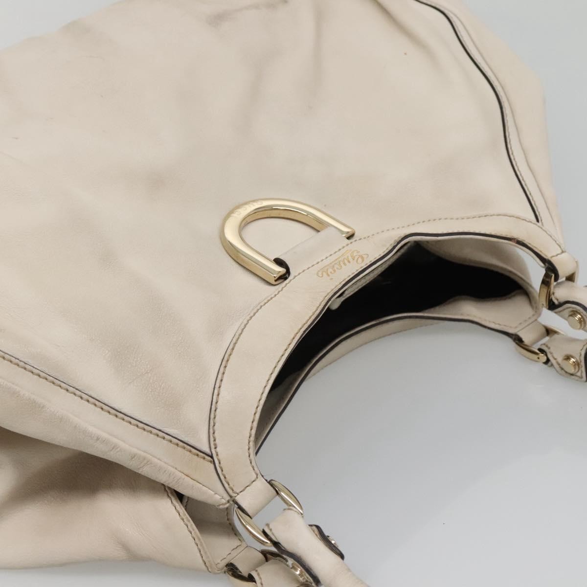 Gucci D-Ring Guccissima Leather Beige Leather Tote Bag Bag (Pre-Owned)