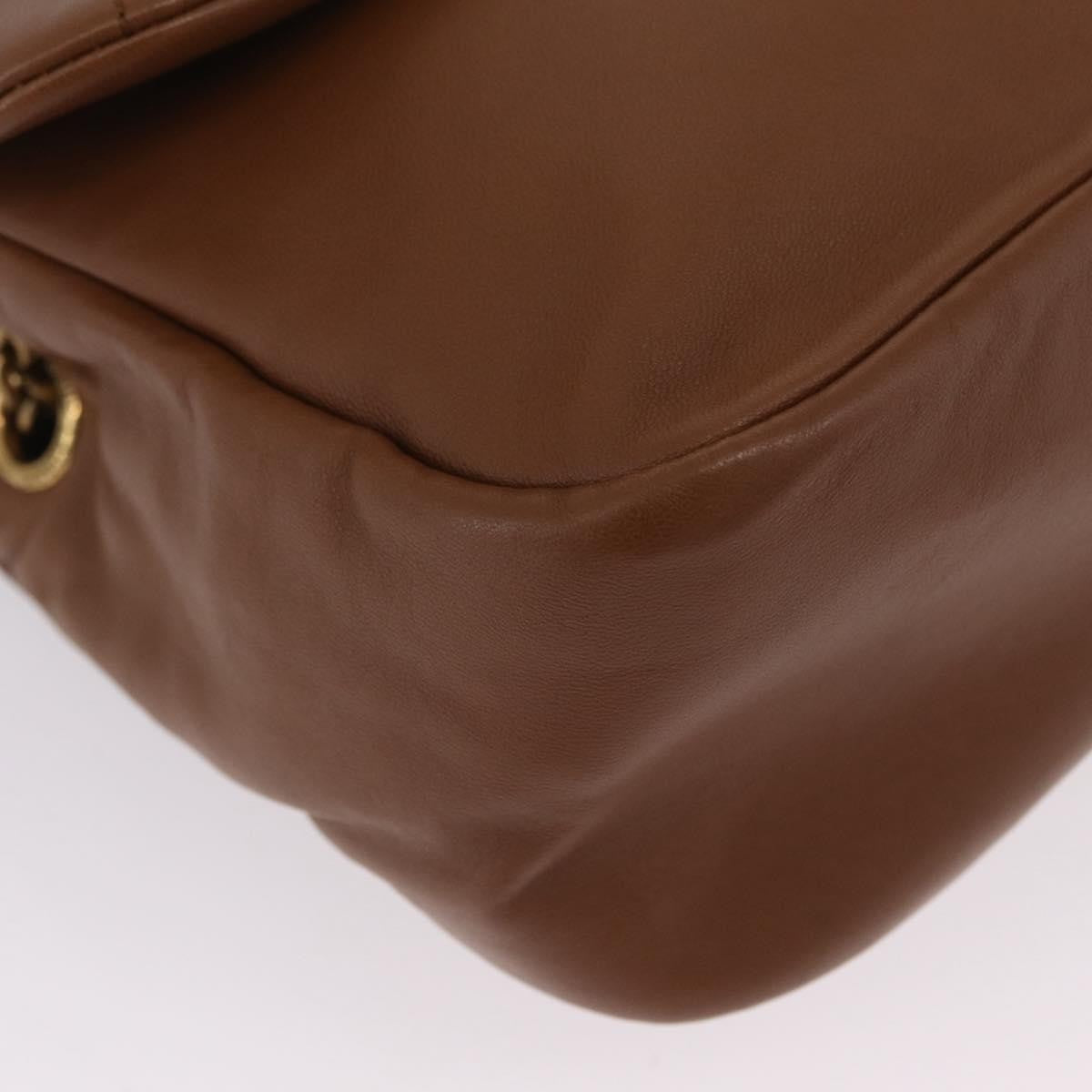 Saint Laurent Jamie 4.3 Quilted Leather Brown Leather Shoulder Bag Bag (Pre-Owned)