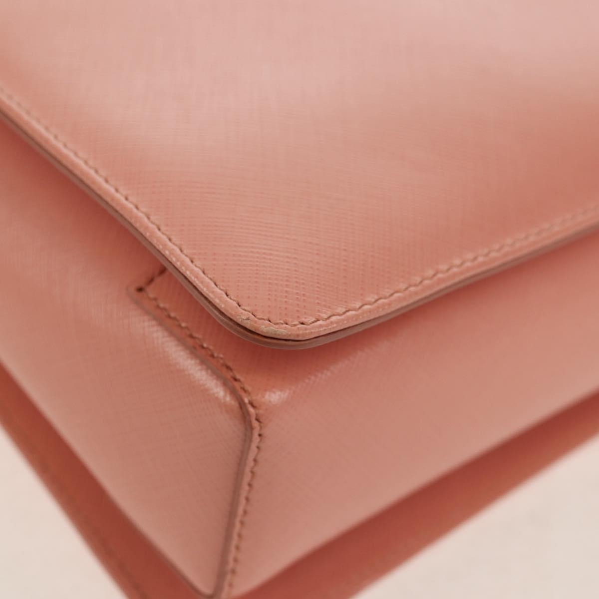 Salvatore Ferragamo Vala Leather Pink Leather Handbag (Pre-Owned)