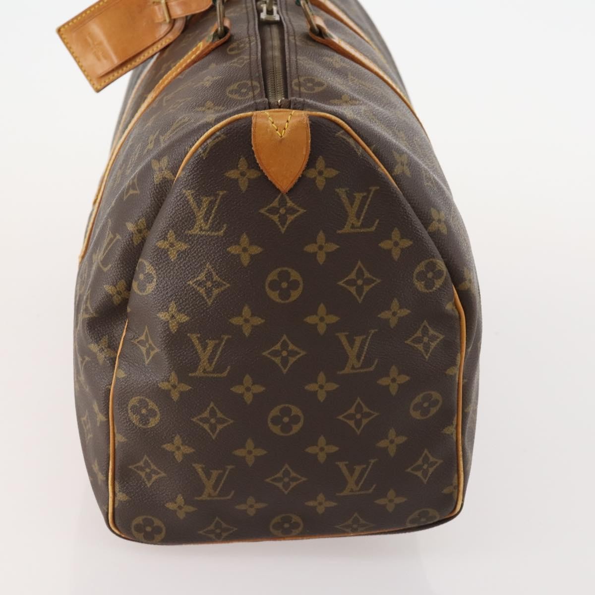 Louis Vuitton Keepall Monogram Canvas Brown Canvas Handbag (Pre-Owned)