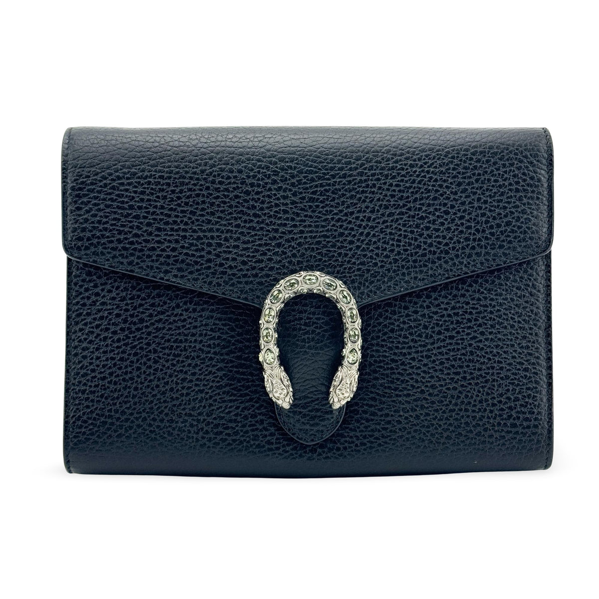 Gucci Dionysus Leather Black Leather Shoulder Bag Bag (Pre-Owned)