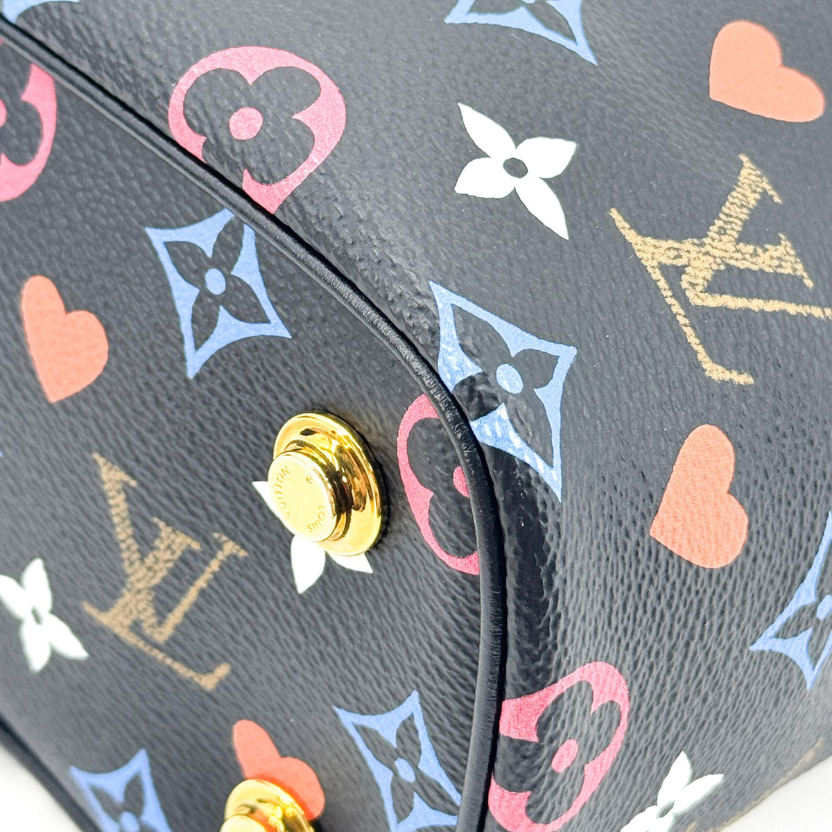 Louis Vuitton Vanity Limited Edition Game On Multicolor Monogram Black Canvas Handbag (Pre-Owned)