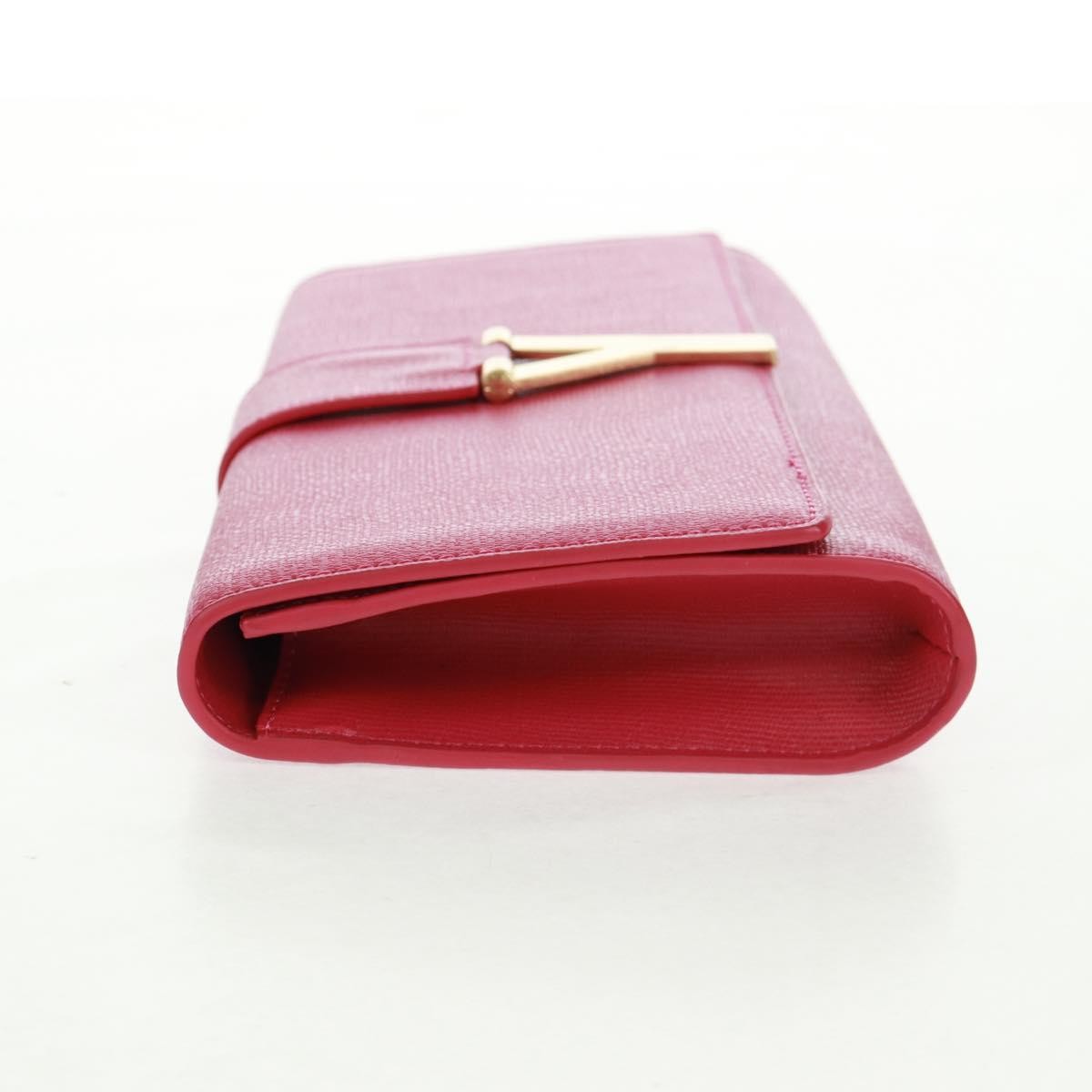 Saint Laurent Chyc Clutch Leather Pink Leather Clutche & Pouche Bag (Pre-Owned)