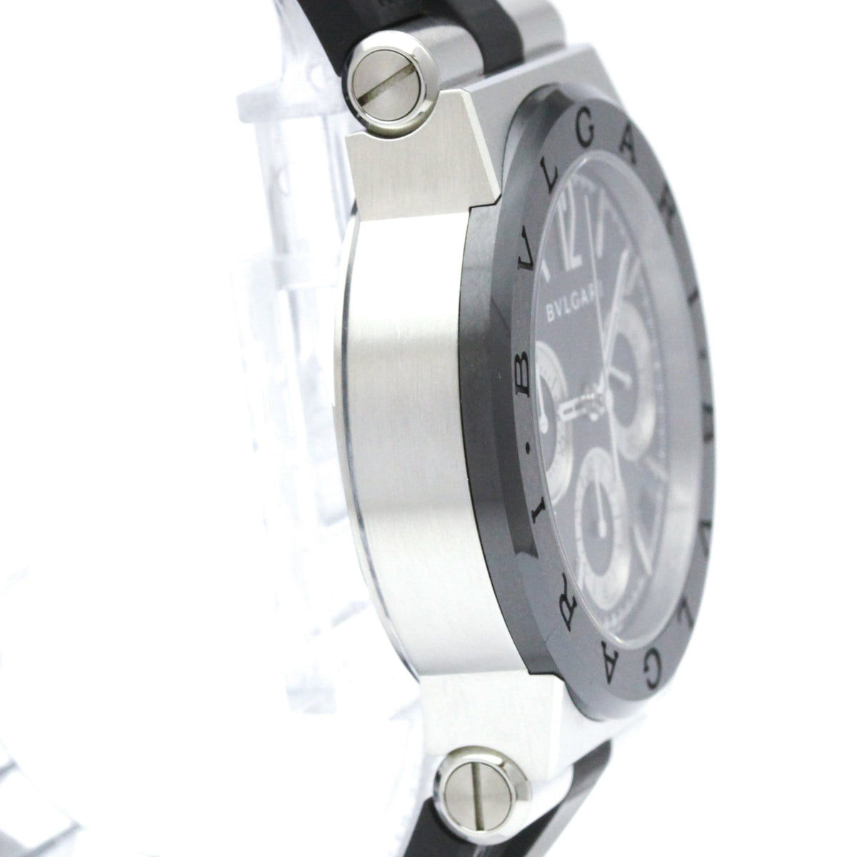 Bvlgari Diagono Chronograph Automatic Ceramic With Stainless Steel And Rubber Watch (Pre-Owned)