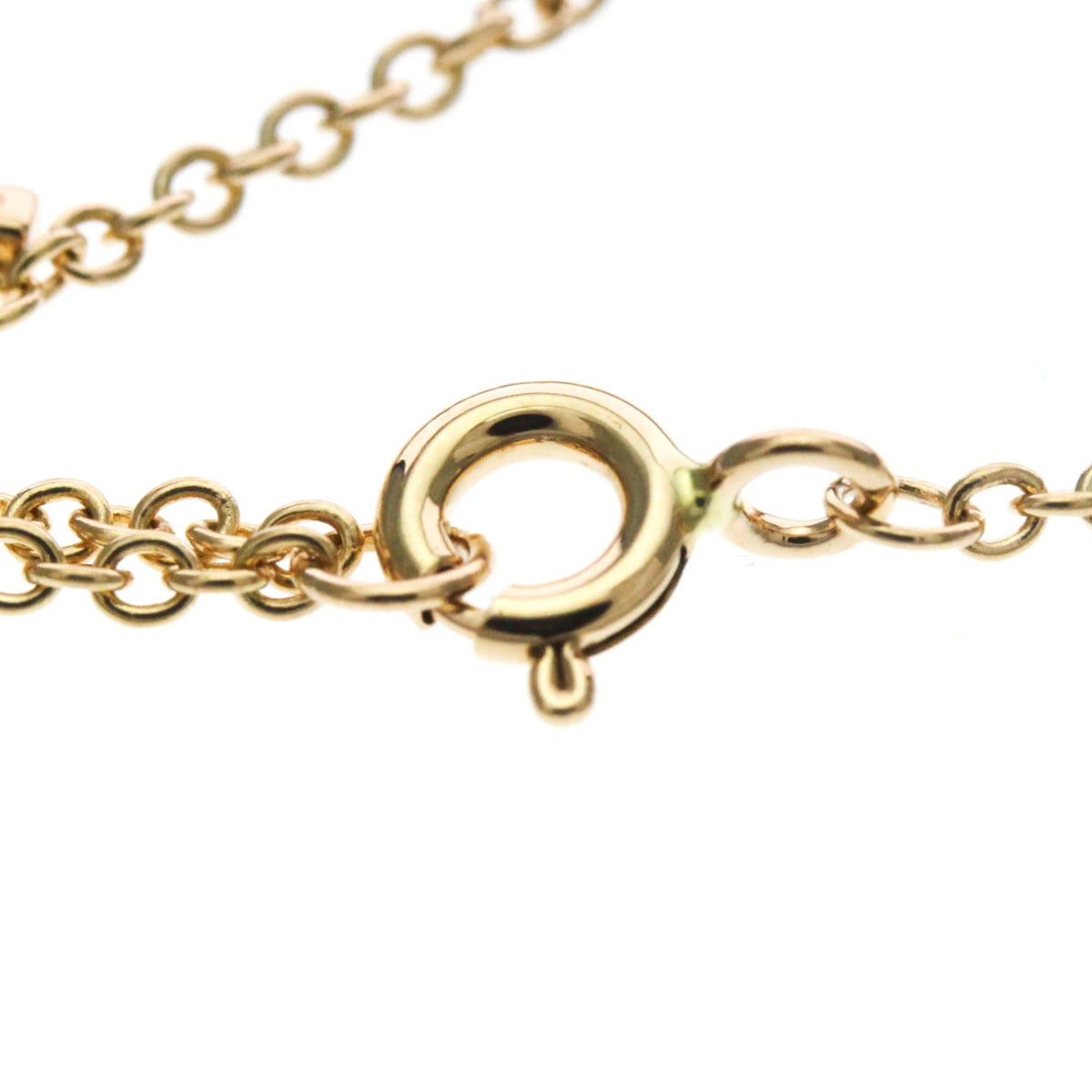Tiffany & Co. T Circle Chain 18K Rose Gold With Mother Of Pearl And Diamonds Gold Pink_Gold Bracelet Jewelry (Pre-Owned)