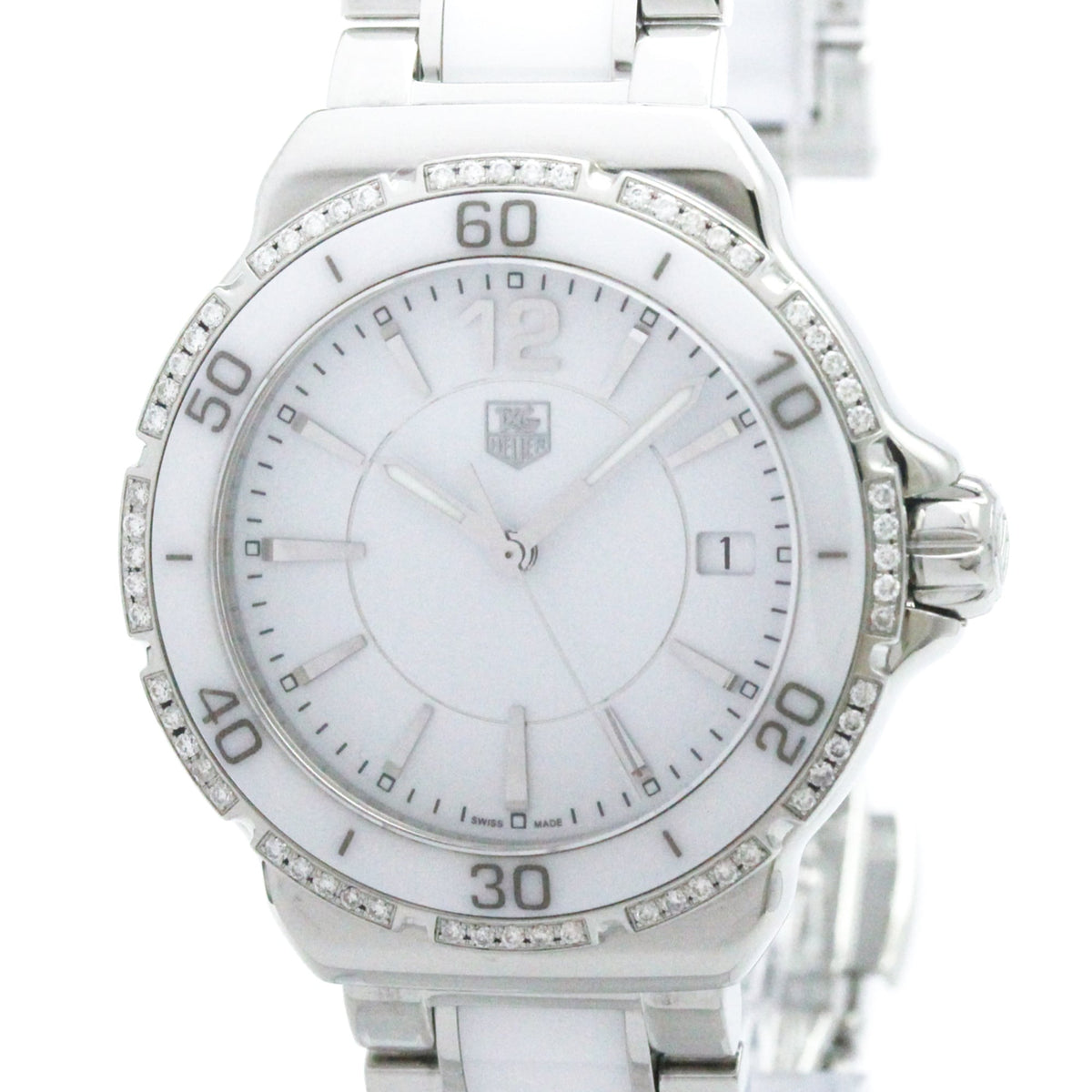 Tag Heuer Formula 1 Quartz Stainless Steel And Ceramic Watch (Pre-Owned)