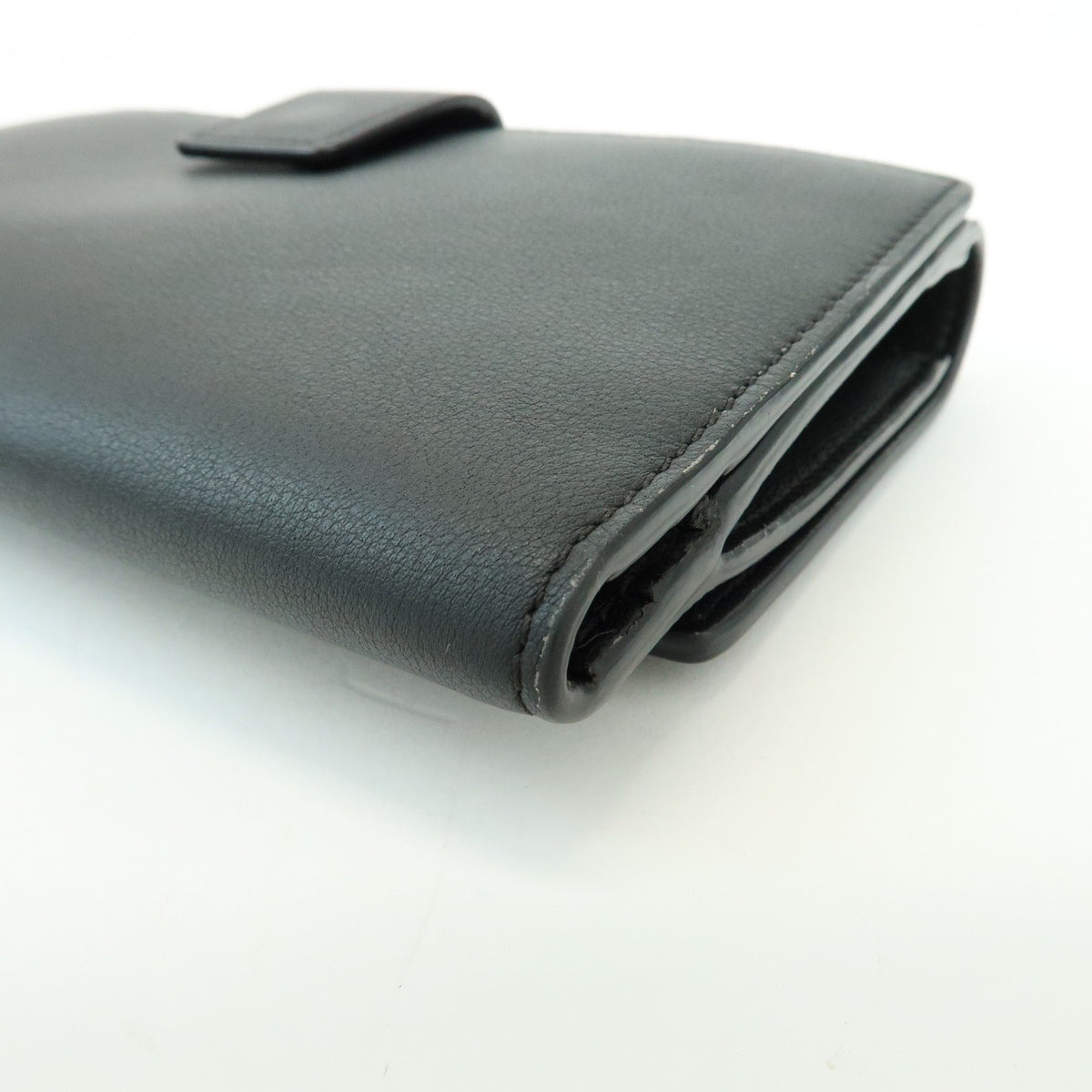 Fendi Selleria Peekaboo Leather Black Leather Wallets Accessory (Pre-Owned)
