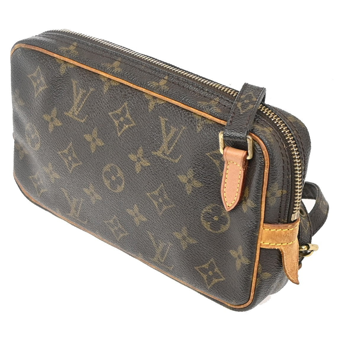 Louis Vuitton Pochette Marly Bandouliere Monogram Canvas Brown Canvas Shoulder Bag Bag (Pre-Owned)