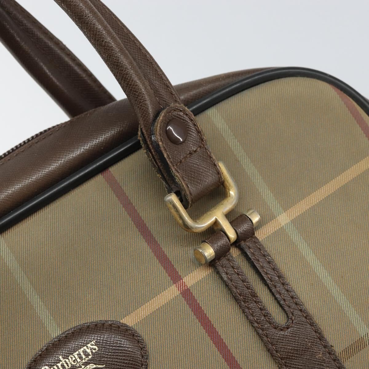 Burberry Nova Canvas Beige Canvas Handbag (Pre-Owned)