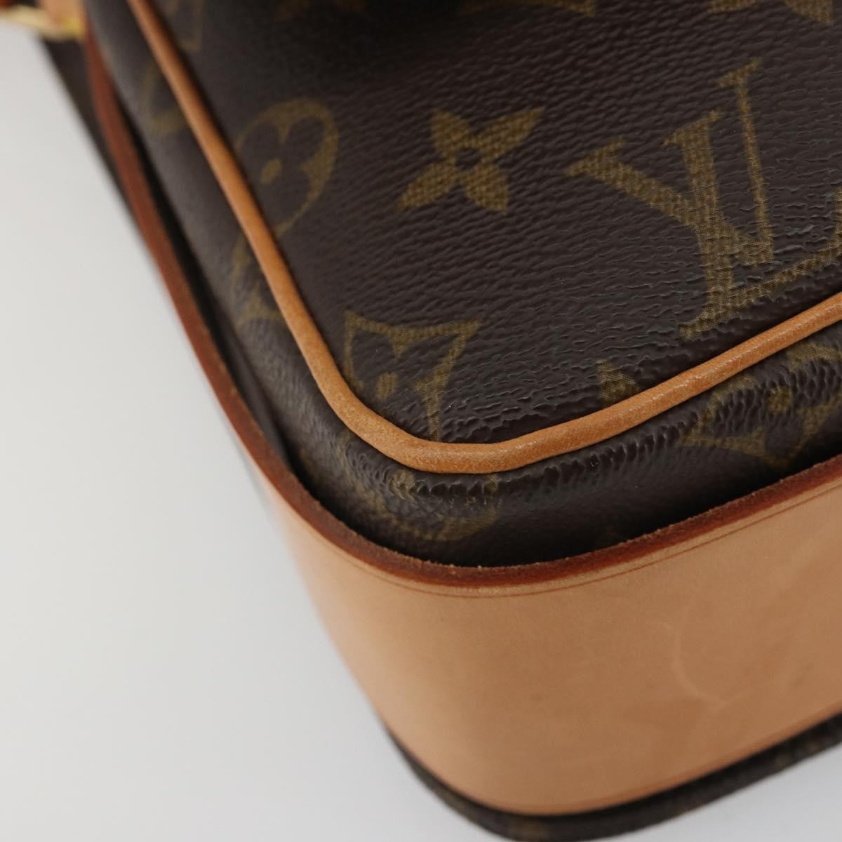 Louis Vuitton Cartouchiere Monogram Canvas Brown Canvas Shoulder Bag Bag (Pre-Owned)