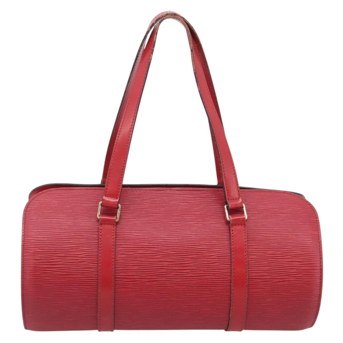 Louis Vuitton Soufflot Epi Leather Red Leather Tote Bag Bag (Pre-Owned)