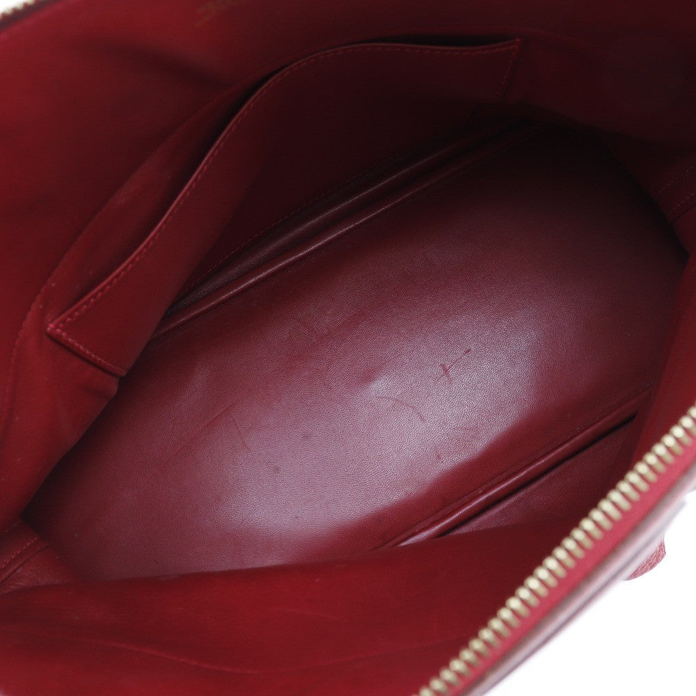Hermes Bolide Clemence Red Leather Handbag (Pre-Owned)
