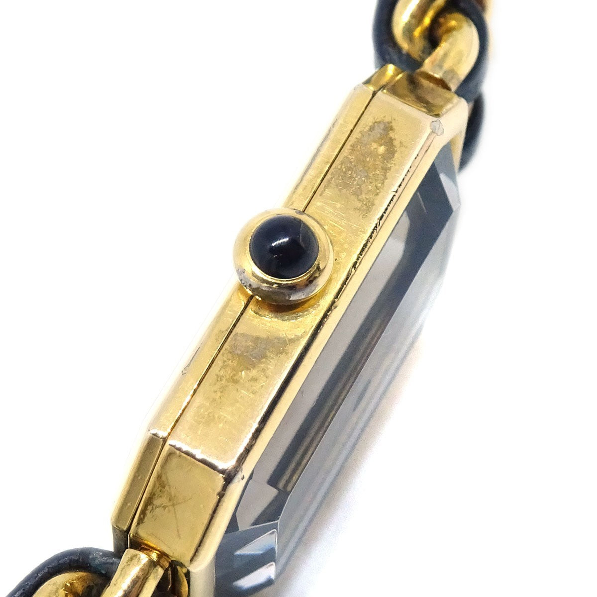 Chanel Premiere Rock Quartz Plated Metal And Leather Watch (Pre-Owned)