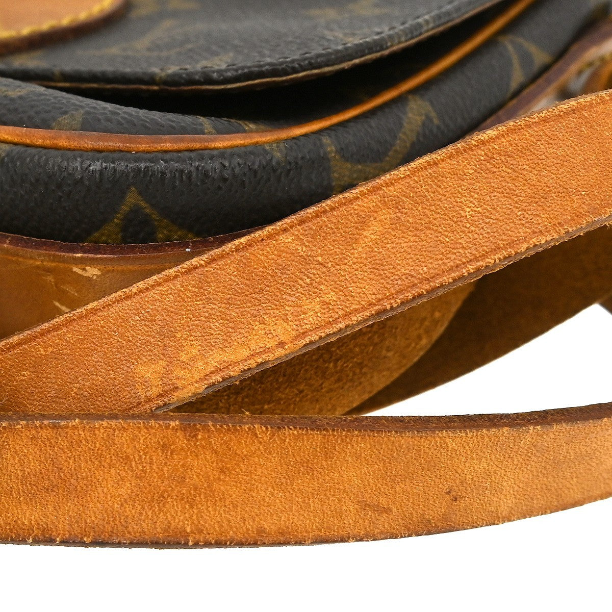 Louis Vuitton Cartouchiere Monogram Brown Canvas Shoulder Bag Bag (Pre-Owned)