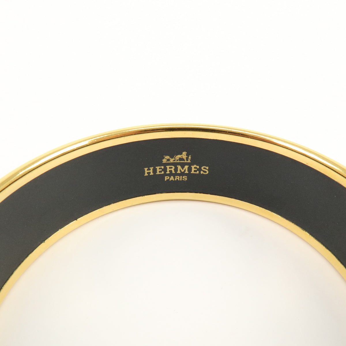 Hermes Bangle Printed Enamel Multicolour Gold_Plated Bracelet Jewelry (Pre-Owned)