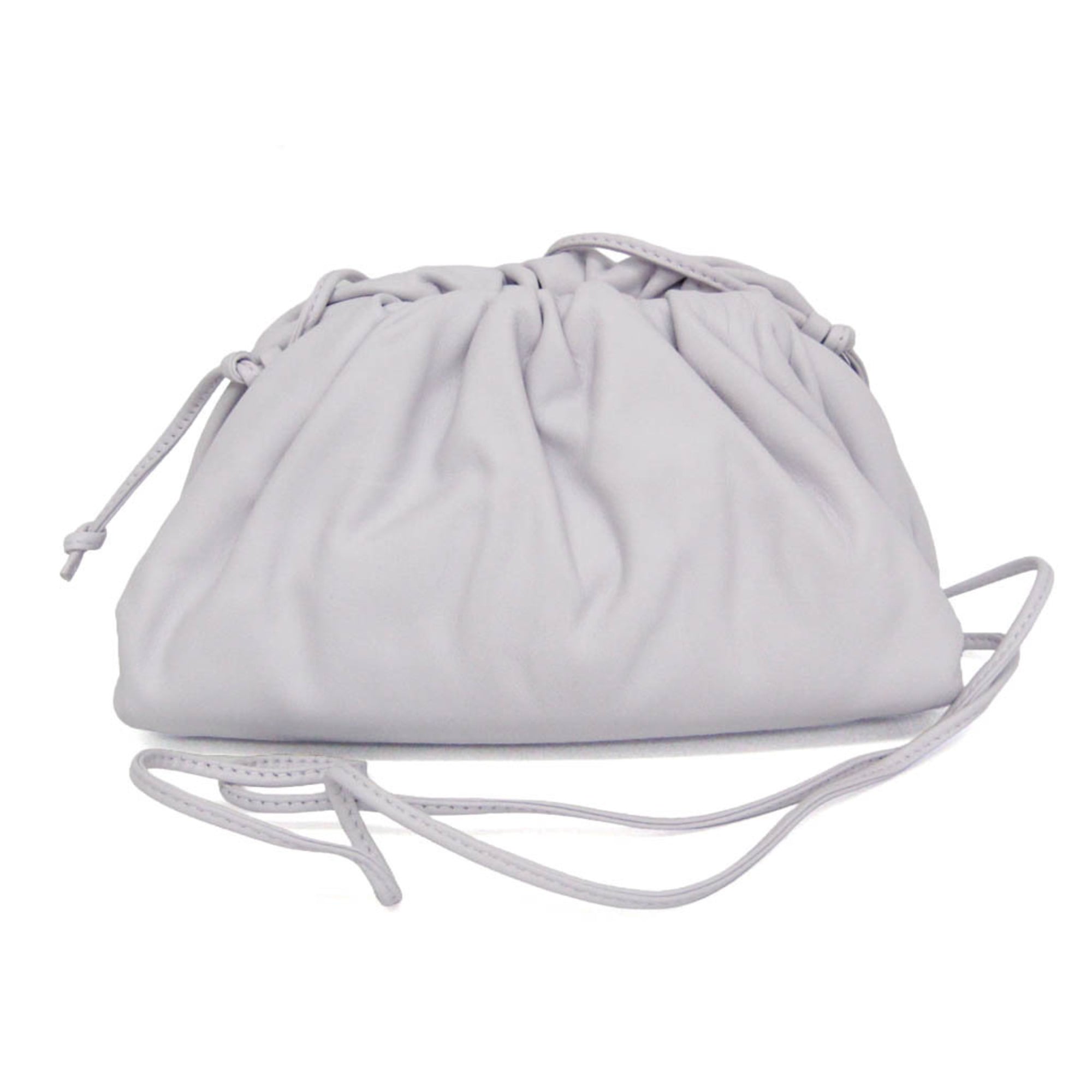 Bottega Veneta The Pouch Coin Purse Leather White Leather Clutche & Pouche Bag (Pre-Owned)