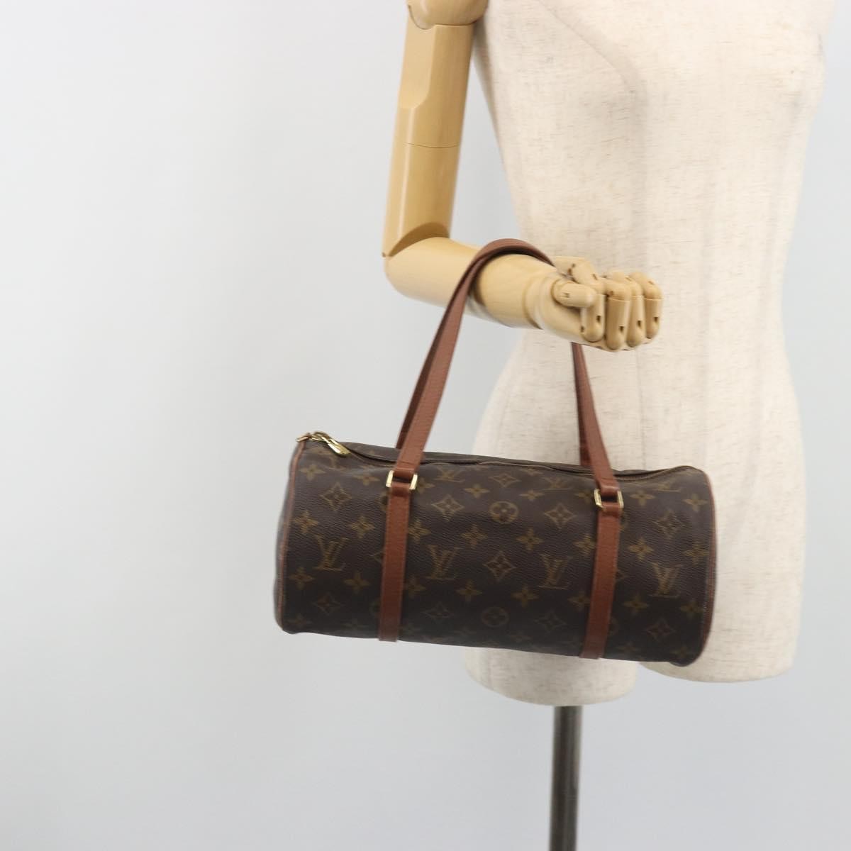 Louis Vuitton Papillon Monogram Brown Canvas Handbag (Pre-Owned)