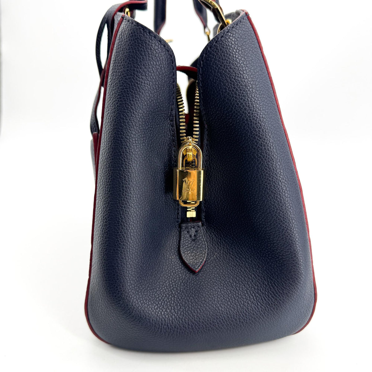 Louis Vuitton Montaigne Monogram Empreinte Leather Navy Leather Handbag (Pre-Owned)