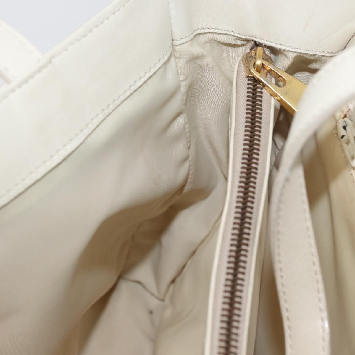 Celine Handbag Leather White Leather Handbag (Pre-Owned)