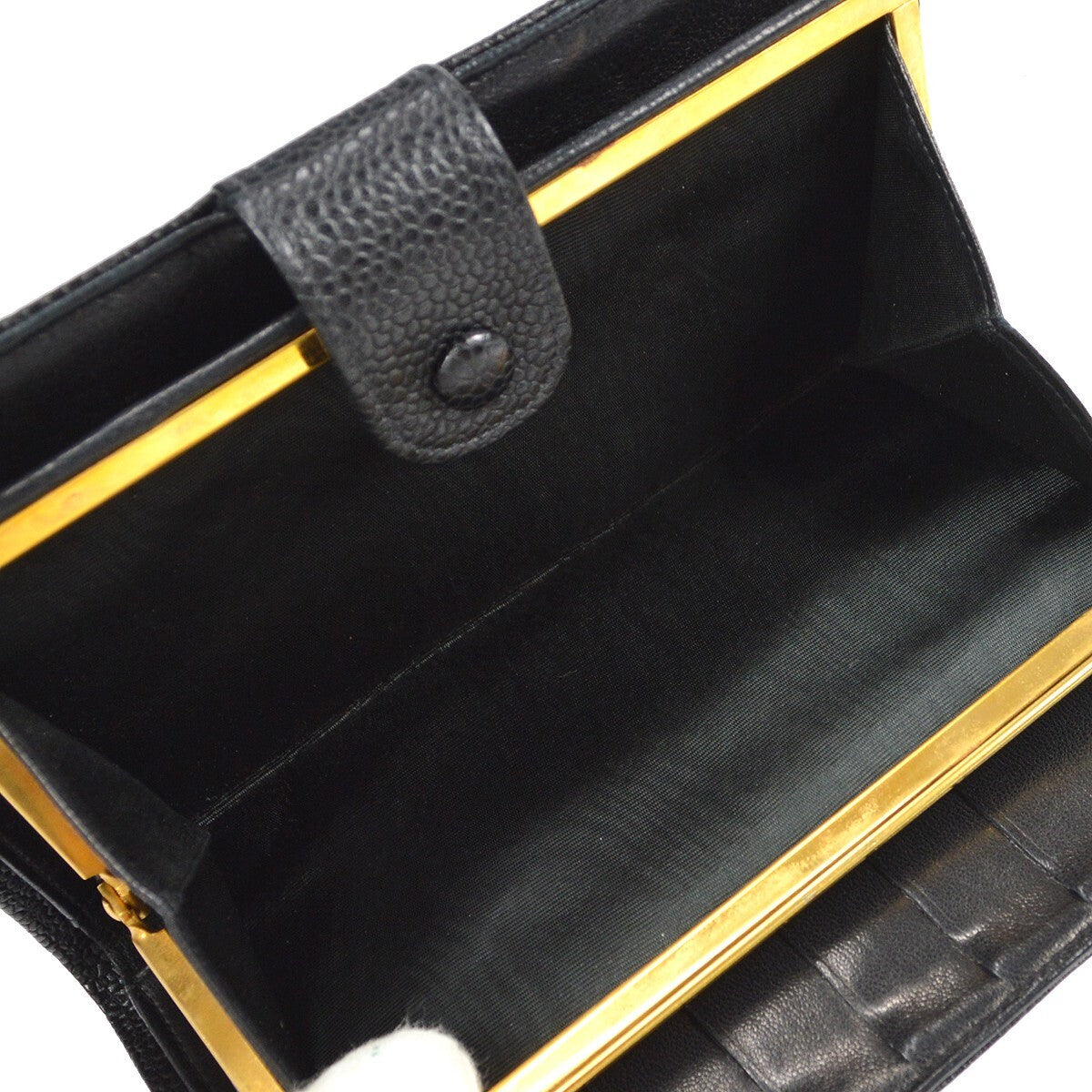 Chanel Timeless Cc French Caviar Black Leather Wallets Accessory (Pre-Owned)
