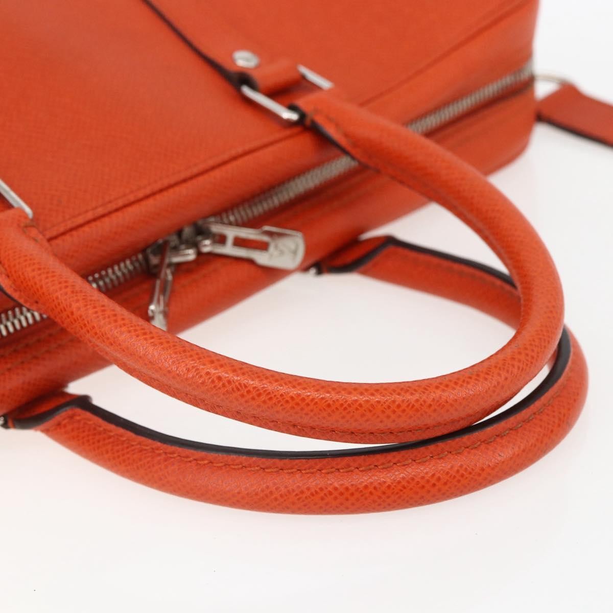 Louis Vuitton Porte-Documents Voyage Taiga Leather Orange Leather Briefcase Bag (Pre-Owned)