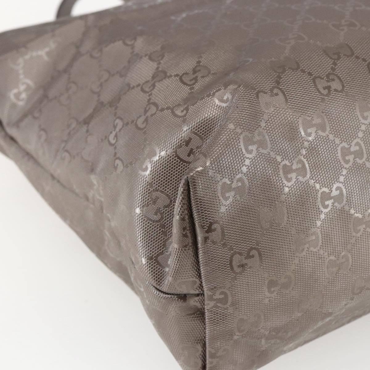 Gucci Plus Tote Gg Imprime Silver Pvc Tote Bag Bag (Pre-Owned)