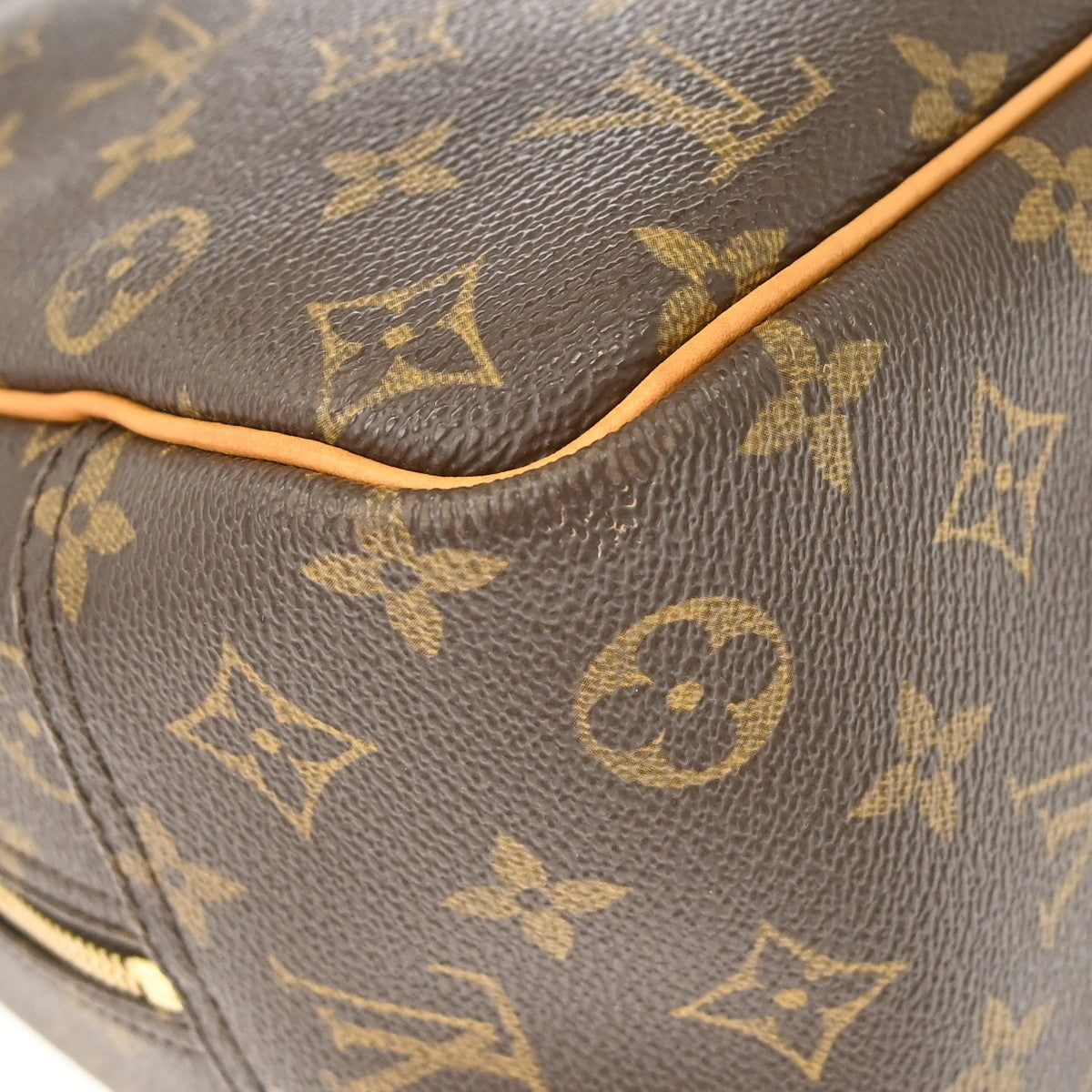 Louis Vuitton Deauville Monogram Canvas Brown Canvas Handbag (Pre-Owned)