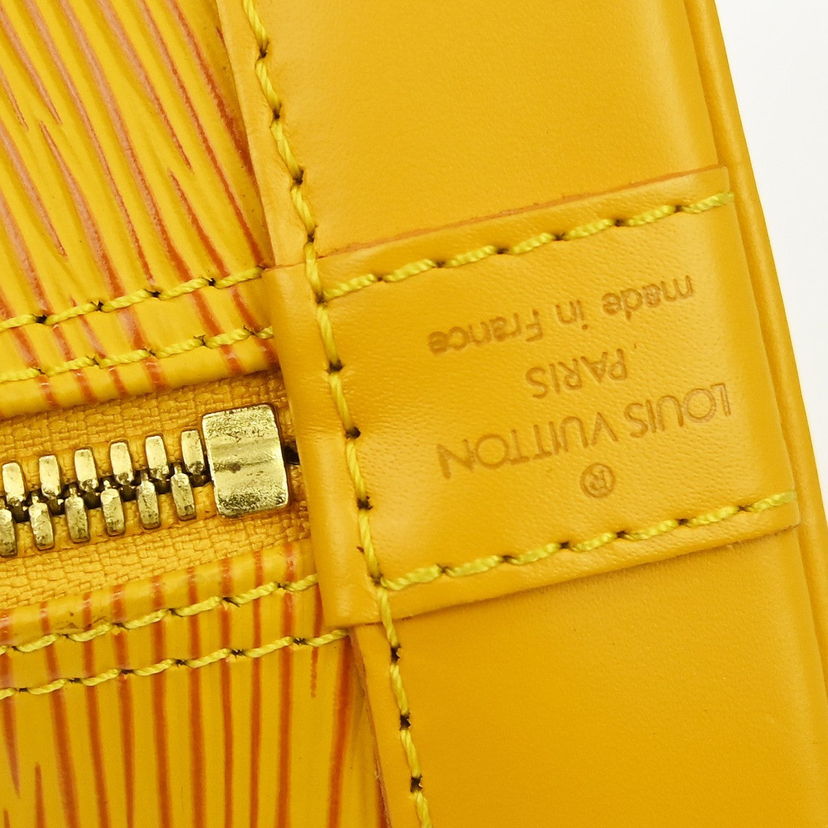 Louis Vuitton Alma Epi Yellow Leather Handbag (Pre-Owned)
