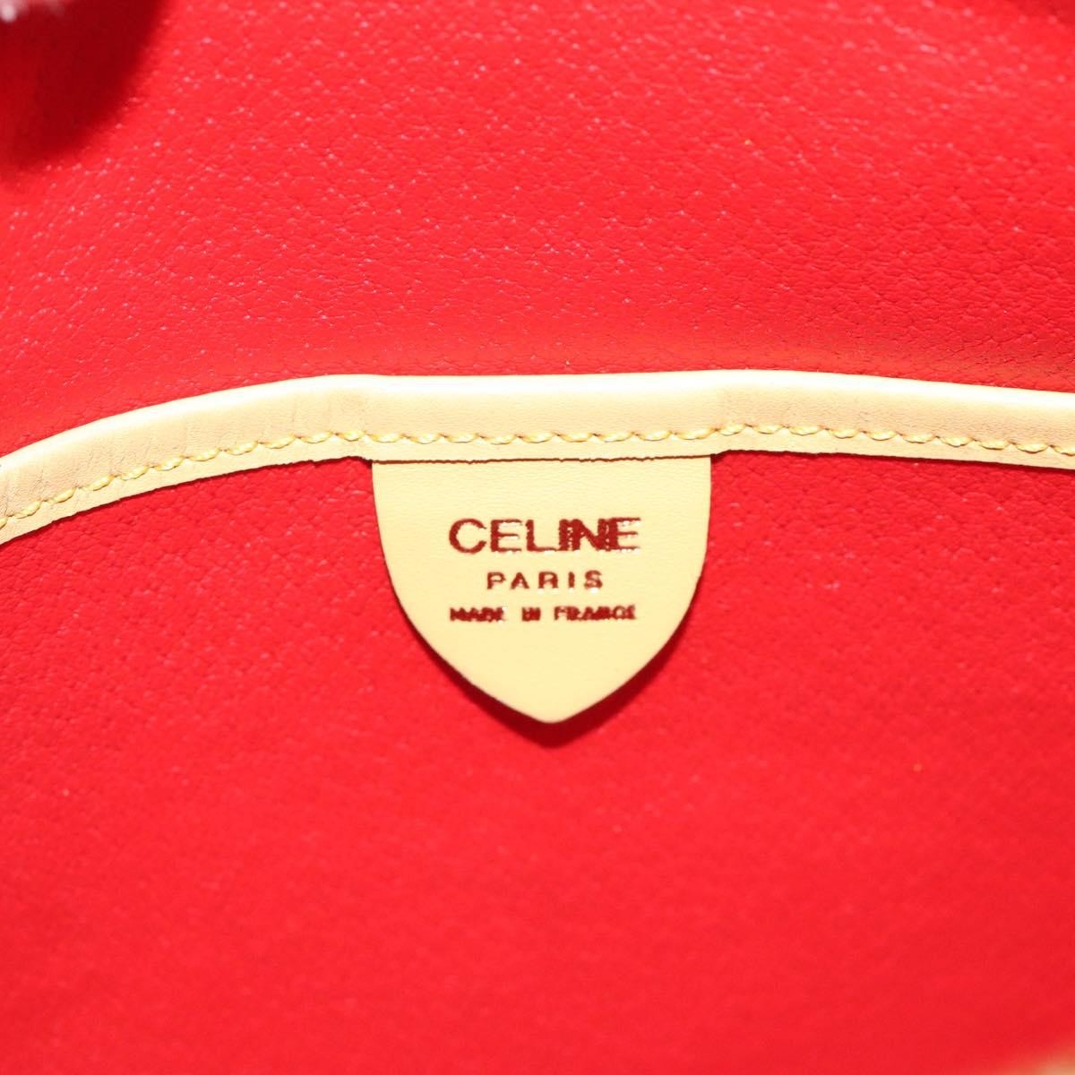 Celine Vintage Leather Yellow Leather Shoulder Bag Bag (Pre-Owned)