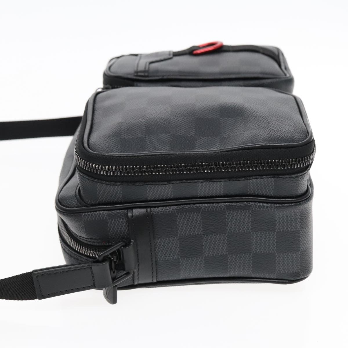 Louis Vuitton Utility Business Damier Graphite Gray Canvas Shoulder Bag Bag (Pre-Owned)