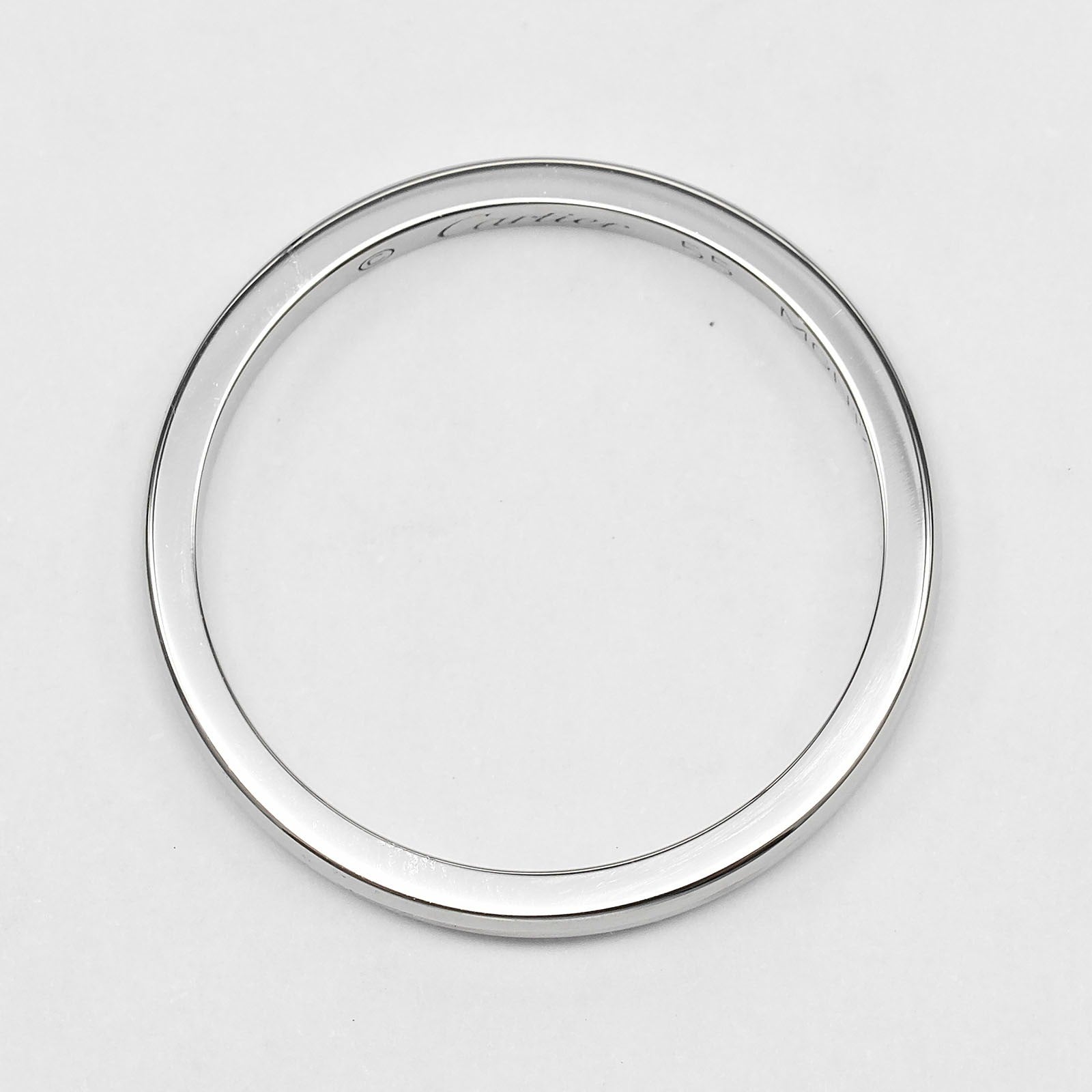 Cartier Ballerine Wedding Band 950 Platinum Silver Platinum Ring Jewelry (Pre-Owned)
