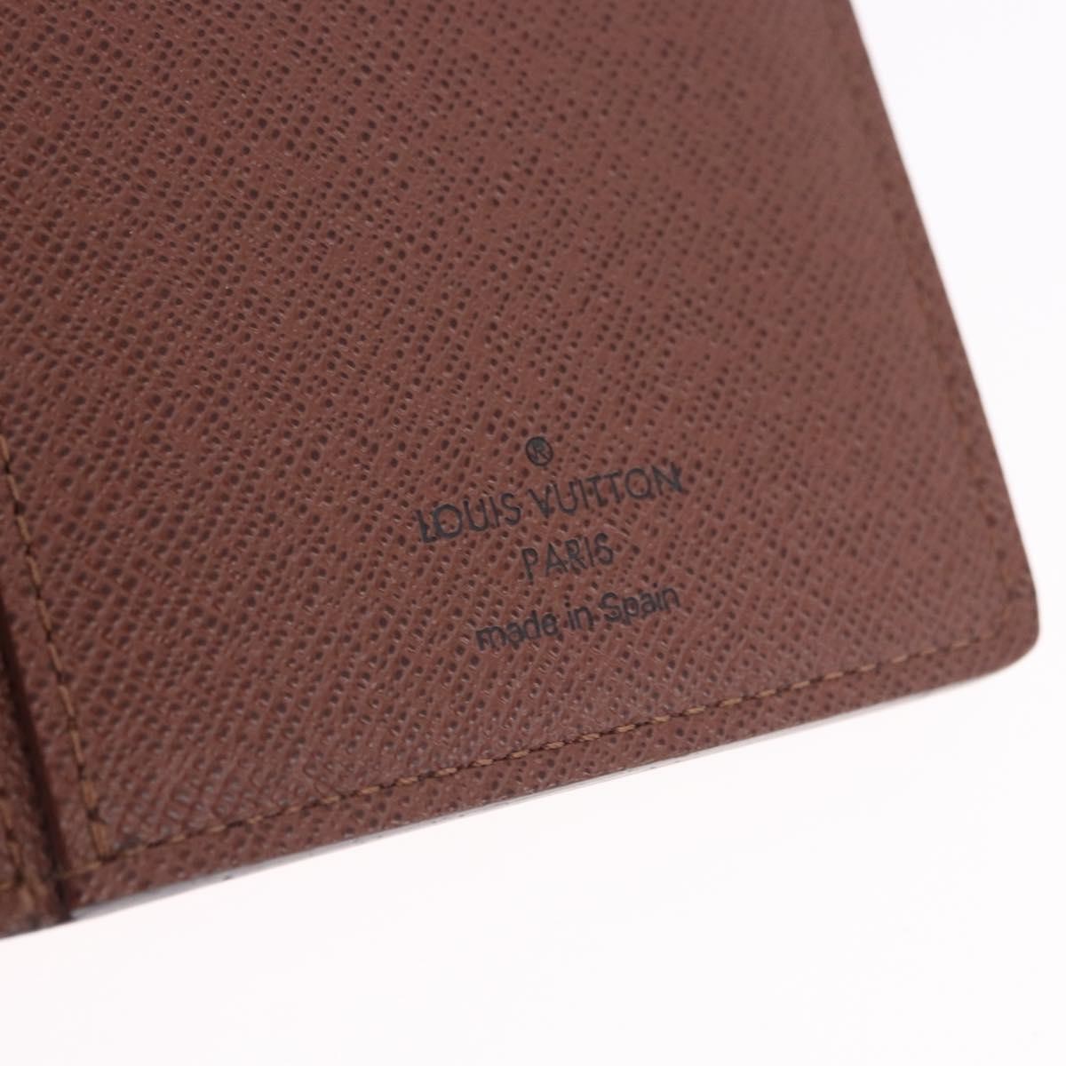 Louis Vuitton Brazza Monogram Canvas Brown Canvas Wallets Accessory (Pre-Owned)