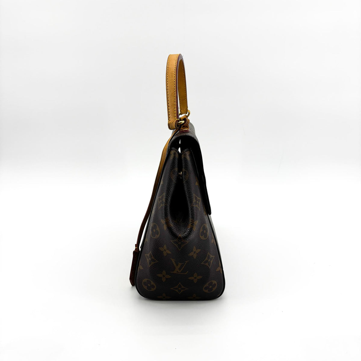 Louis Vuitton Cluny Top Handle Monogram Canvas Brown Canvas Handbag (Pre-Owned)
