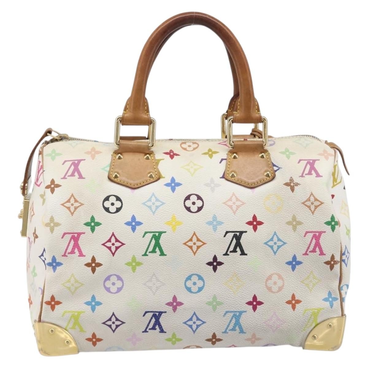 Louis Vuitton X Takashi Murakami Speedy Soft Bandouliere Monogram Multicolor Multicolour Canvas Handbag (Pre-Owned)