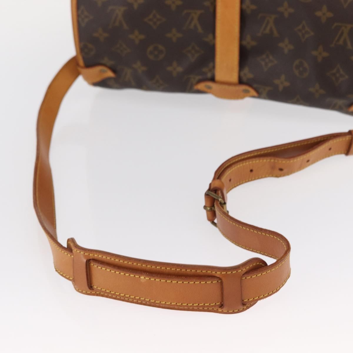 Louis Vuitton Saumur Monogram Canvas Brown Canvas Shoulder Bag Bag (Pre-Owned)