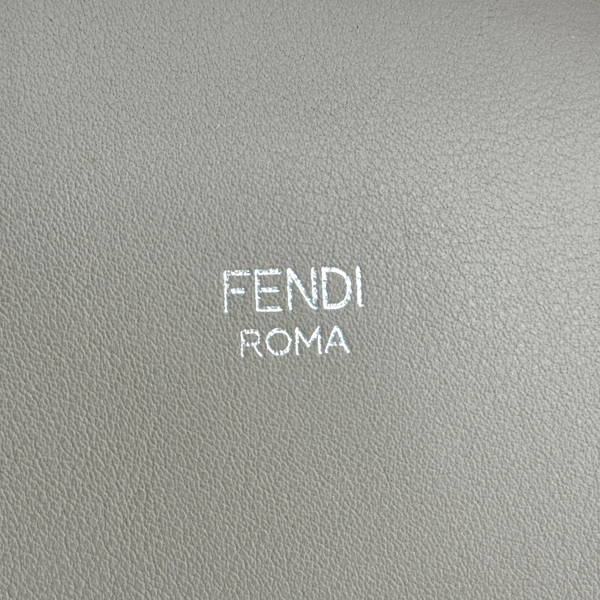 Fendi By The Way Satchel Calfskin Beige Leather Handbag (Pre-Owned)