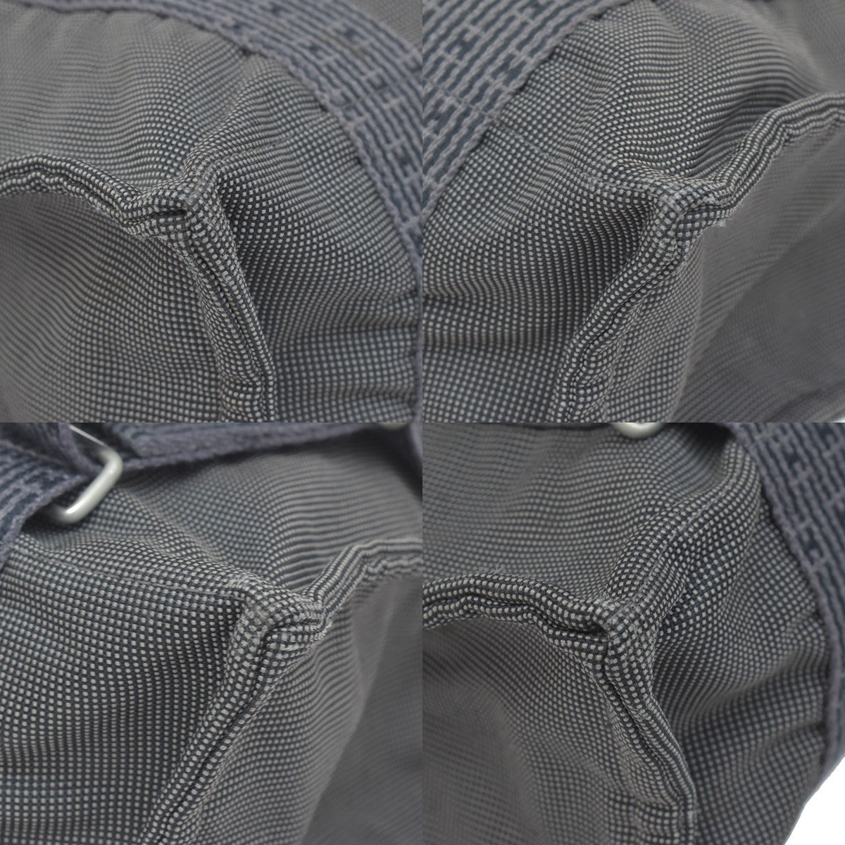 Hermes Herline Canvas Gray Canvas Backpack Bag (Pre-Owned)