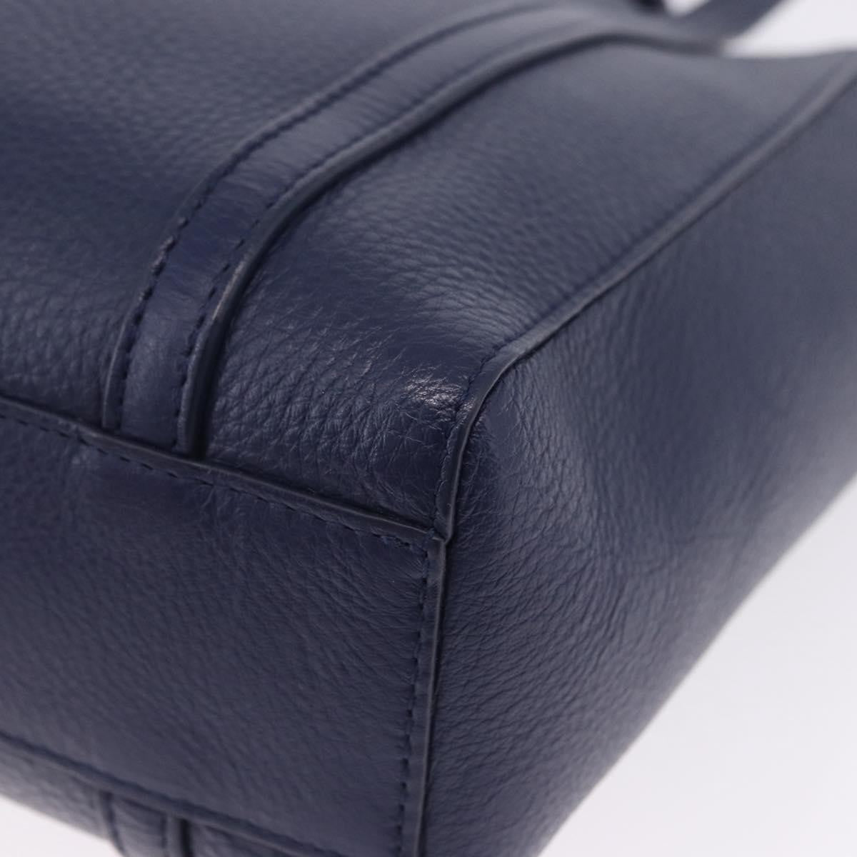 Balenciaga Everyday Tote Leather Navy Leather Tote Bag Bag (Pre-Owned)