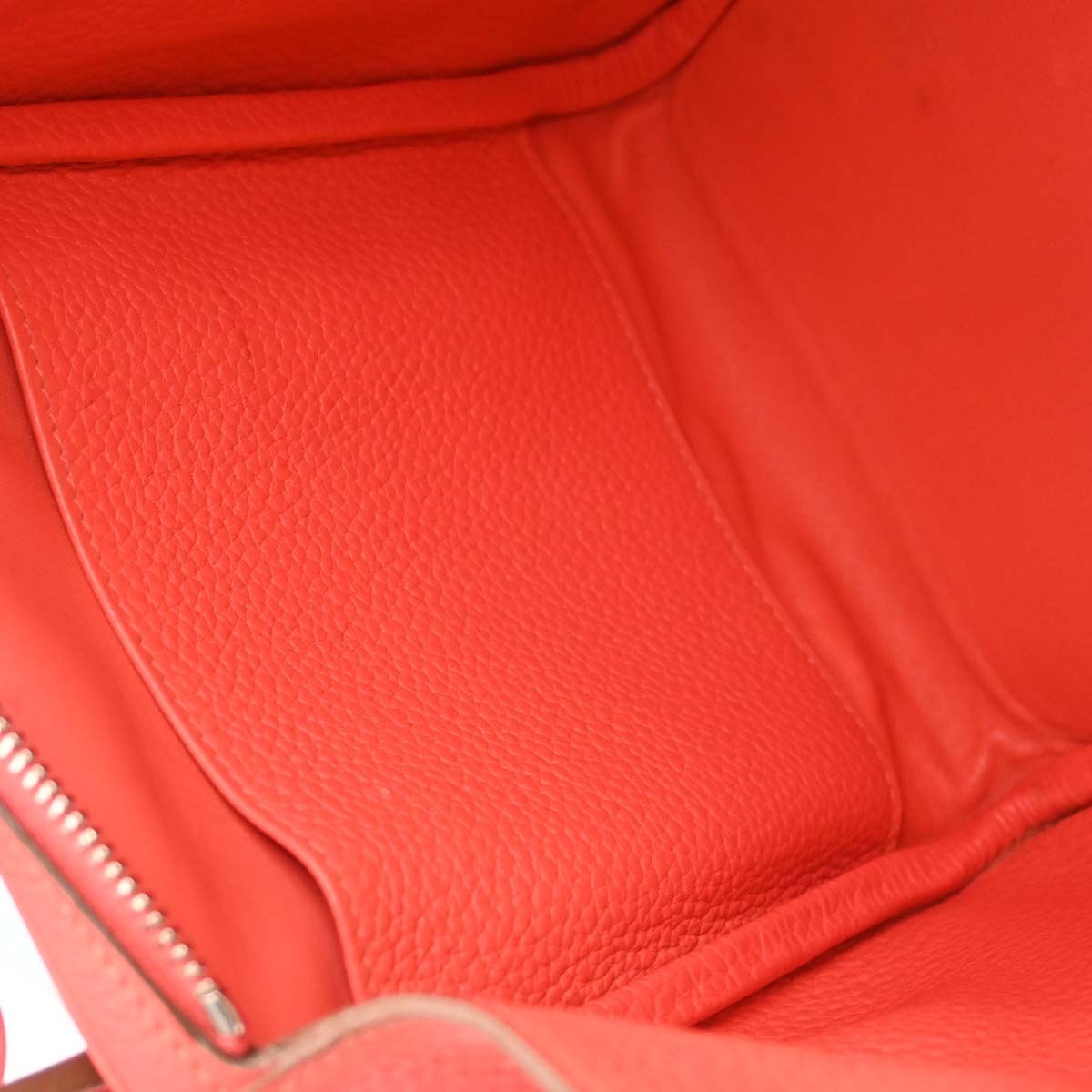 Hermes Lindy Clemence Red Leather Shoulder Bag Bag (Pre-Owned)
