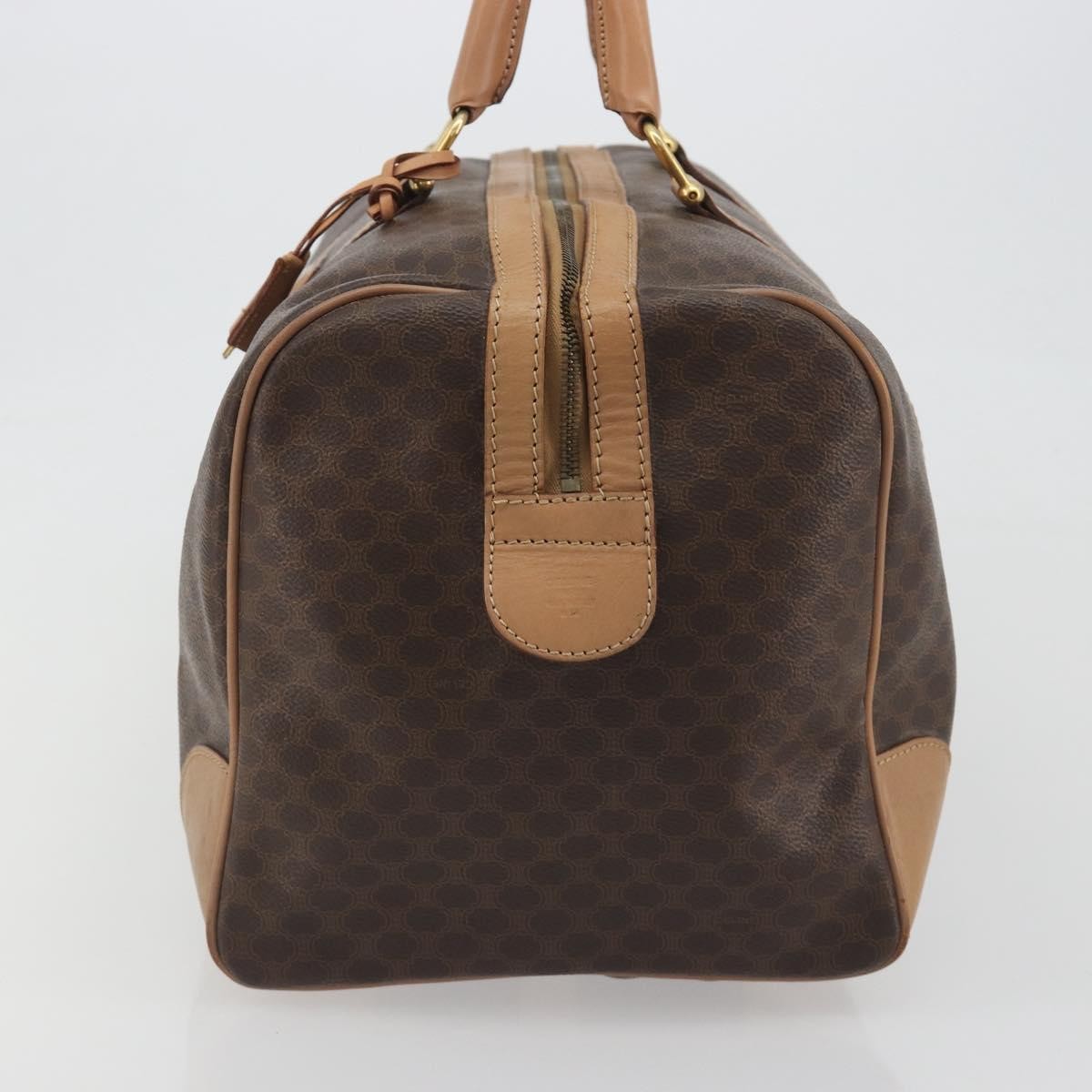 Celine Vintage Toile Triomphe Brown Canvas Travel Bag Bag (Pre-Owned)
