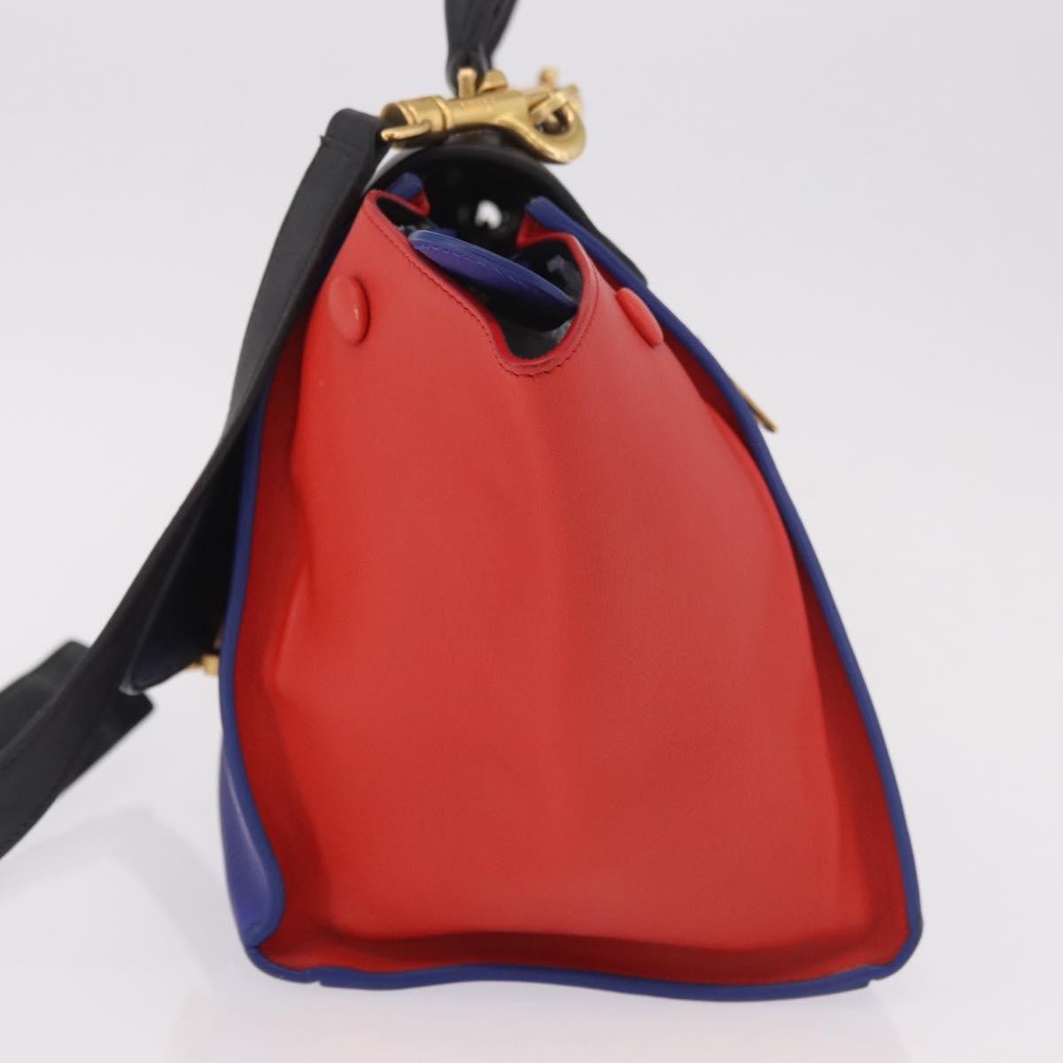Celine Tricolor Trapeze Leather Multicolour Leather Handbag (Pre-Owned)